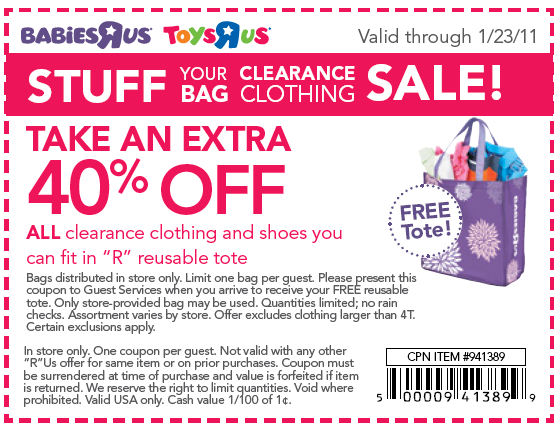 babies r us coupons. Babies R Us and Toys R Us has