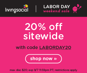 Living Social Labor Day Sale! 20% off code!