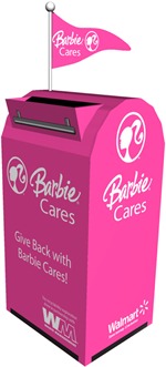 "Give Back with Barbie Cares" at Walmart Nov 8.