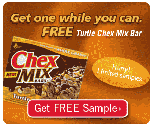FREE sample of Turtle Chex Mix Bar