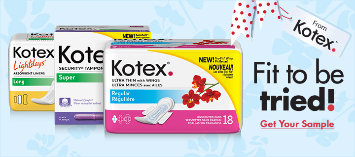 Free Kotex from Walmart