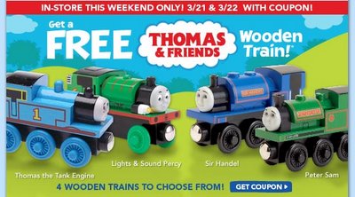 Free Thomas the Train at Toys R Us