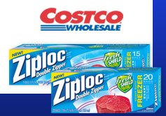 Free sample of Ziploc Fresh Shield Freezer Bag from Costco