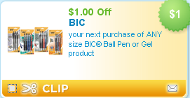 Dead Already: Free BIC Pens at Staples 5/3-5/9