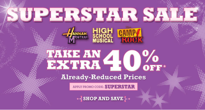 Disney Outlet: Superstar Sale extra 40% off
