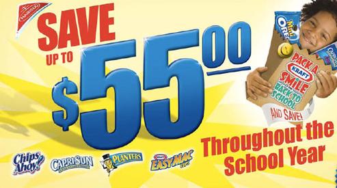 Nabisco Coupons: $55 in Back to School Savings