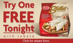 Try Me Free Offers: Tyson Skillet Creations