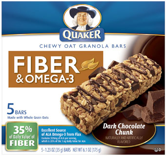 DEAD NOW: Free Quaker Fiber & Omega-3 Granola Bars