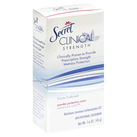 Free Secret Clinical Strength Deodorant