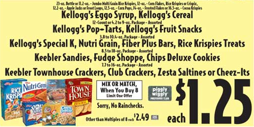 IL & WI Readers:  Kelloggs Promo at Piggly Wiggly