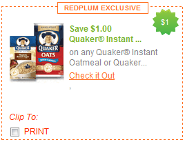 Printable Coupons: More Quaker Oatmeal, Play Asia, Glade and More