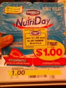 Free Dannon Yogurt at Target