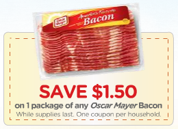 Hot Oscar Mayer Bacon Coupon: Save $1.50 off One Pack