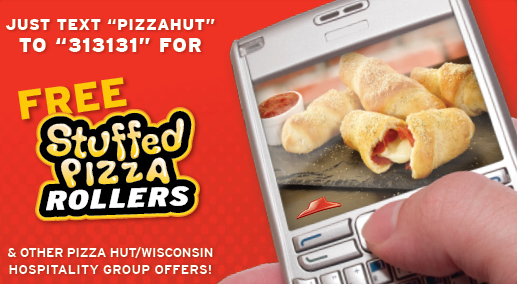 WI Readers: Free Stuffed Pizza Rollers from Pizza Hut