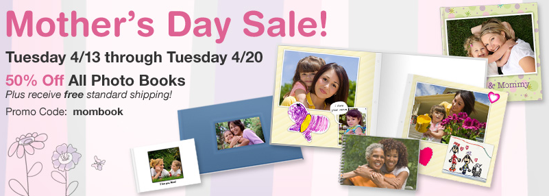 Seehere:  50% off All Photo Books Plus Free Shipping