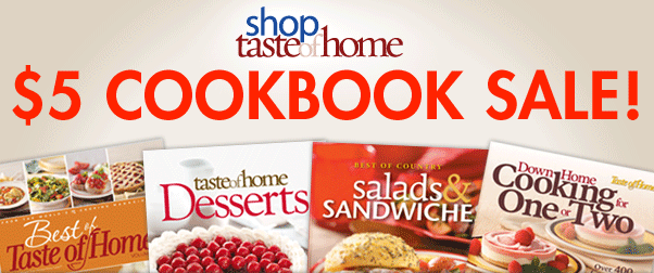 Taste of Home: $5 Cookbook Sale