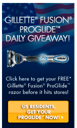 Gillette Proglide Giveaway is Live!