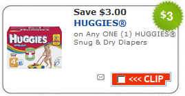 CVS Deal:  Huggies Diapers for as low as $1.49 per pack