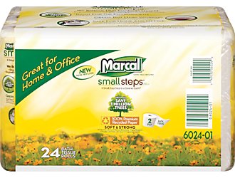 Staples: Marcal Toilet Paper 24 rolls for $3