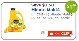 Minute Maid Orange Juice Coupon