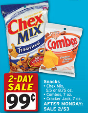 Walgreens: Chex Mix for $0.49 5/30 and 5/31 ONLY