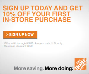 Home Depot Coupon: Get 10% Off