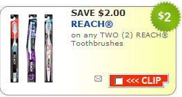 More free Reach toothbrushes at Walgreens