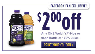 HOT! $2/1 Welch’s Juice Coupon