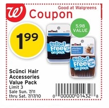 Walgreens: Cheap Scunci Products