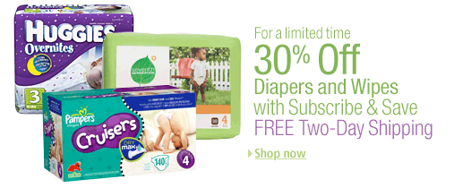 Amazon: 50% off Diapers Continues Amazon: 50% off Diapers Continues