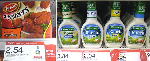 Target: Cheap Tyson Wings and Hidden Valley Ranch Dressing