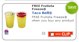 Free Frutista Freeze Drink at Taco Bell