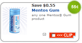 New Mentos Gum Coupon
