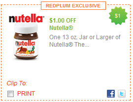 Printable Coupons: Nutella Spread, Life Cereal, Cap N Crunch Cereal and More