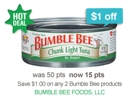 Recycle Bank: 15 Points for Bumble Bee Product Coupon