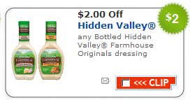 Printable Coupons High Value Hidden Valley Ranch Dressing Near East Nivea And More Common Sense With Money
