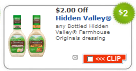 Printable Coupons: High Value Hidden Valley Ranch Dressing, Near East, Nivea and More