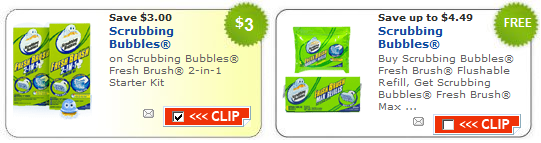 New Scrubbing Bubbles Coupons