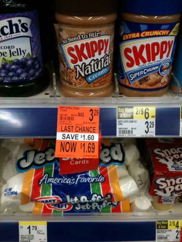 Walgreens: Skippy Natural Peanut Butter Clearance