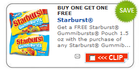 HOT Starburst Coupon: Buy One Get One Free