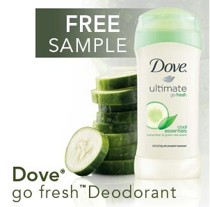 Free Dove Deodorant Sample