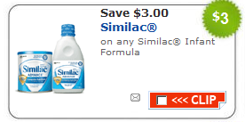 New $3/1 Similac Formula Coupon = $0.84 at Walmart