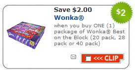 Wonka Candy Coupons are Back! = As Much as $3 off per Bag at Target