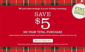 Hallmark Gold Crown: $5 off $5 or More Printable Coupon