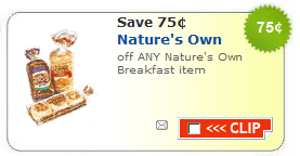 Printable Coupons: Nature’s Own Bread, Ziploc, Minute Rice + More