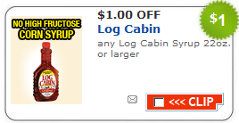 $1/1 Log Cabin Syrup Coupon + More