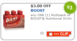 $3/1 Boost Nutritional Drink Coupons