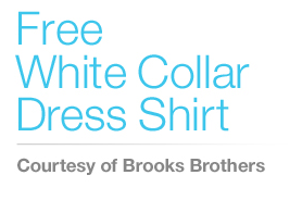 Gilt: Free White Collar Dress Shirt Starts at 12 Noon EST