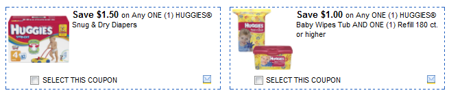New Huggies Wipes and Diapers Coupons