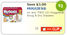 Printable Coupons: Huggies Diapers, Snikkidy Snacks, Weight Watchers and More